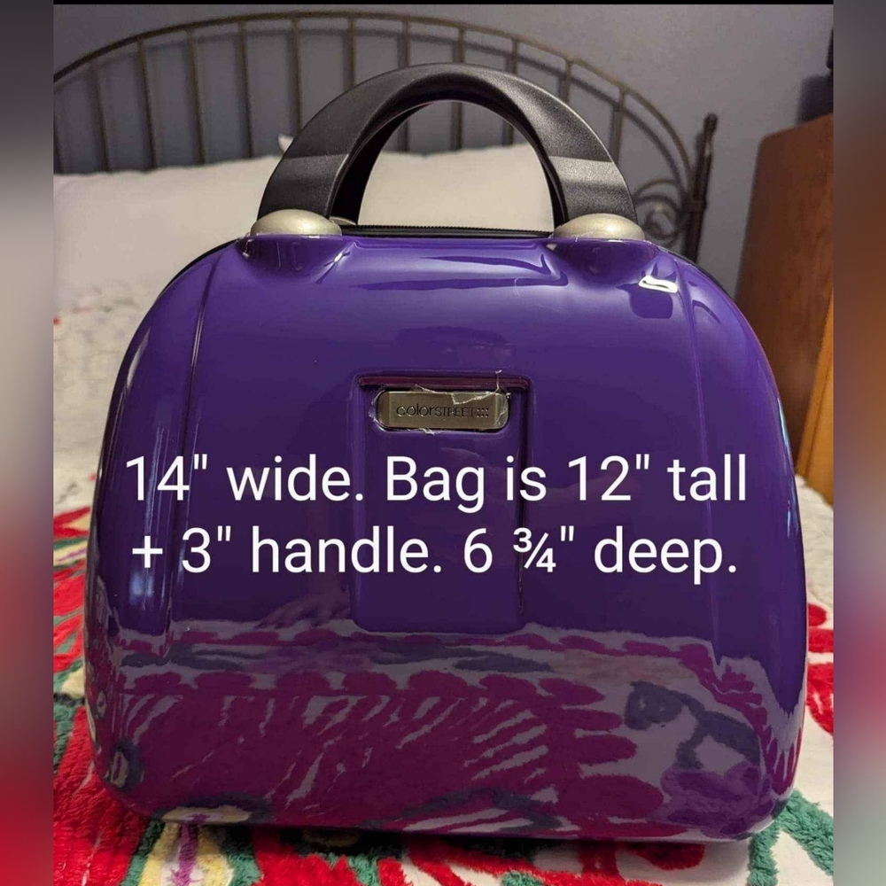 Color Street Small Vanity Case Hardshell Luggage